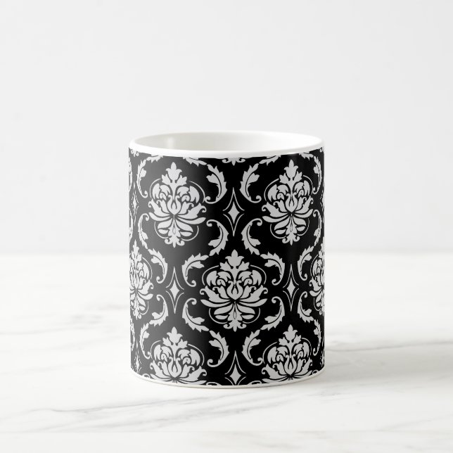 PixDezines Vendome Damask, DIY background colour! Coffee Mug (Center)