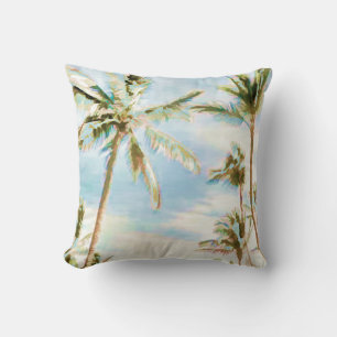 PixDezines vintage beach scene Cushion