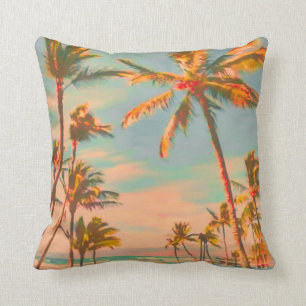 PixDezines vintage beach scene Cushion
