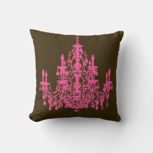 PixDezines vintage chandeliers/DIY background Cushion