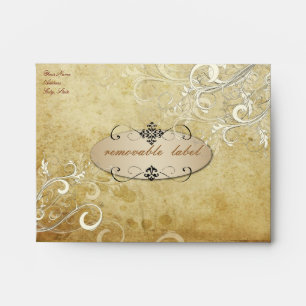 PixDezines vintage cream swirls Envelope