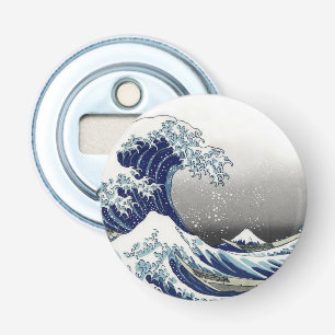 PixDezines Vintage, Great Wave, Hokusai 葛飾北斎の神奈川沖浪 Bottle Opener