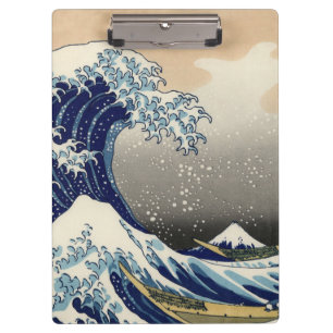 PixDezines Vintage, Great Wave, Hokusai 葛飾北斎の神奈川沖浪 Clipboard