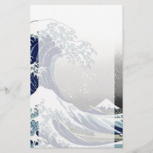 PixDezines Vintage, Great Wave, Hokusai 葛飾北斎の神奈川沖浪 Stationery