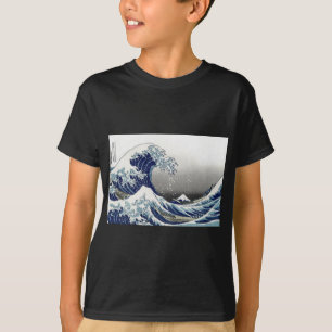 PixDezines Vintage, Great Wave, Hokusai 葛飾北斎の神奈川沖浪 T-Shirt