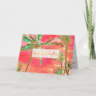 PixDezines Vintage Hawaii/Thank You Thank You Card