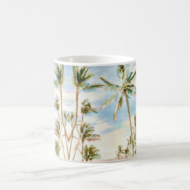 PixDezines Vintage Hawaiian Beach/Blue Sky Coffee Mug (Center)