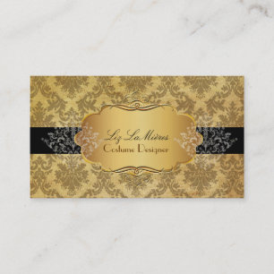 PixDezines vintage la paloma damask Business Card