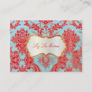 PixDezines vintage natasha damask Business Card