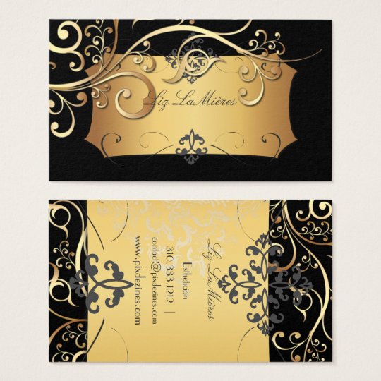 PixDezines vintage ornamental swirls/DIY colour Business Card
