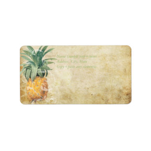 PixDezines Vintage Pineapples Labels