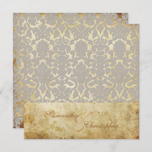 PixDezines Vintage+Romantic Flora Damask Invitation