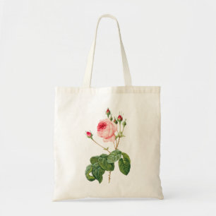 PixDezines Vintage Roses/Redoute Illustration/ Tote Bag