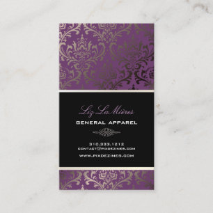 PixDezines vintage rossi damask/diy background Business Card