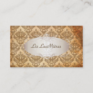 PixDezines vintage sabine damask Business Card