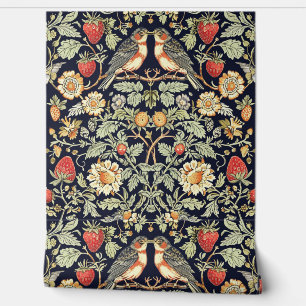 PixDezines Vintage William Morris Strawberry Thief Wallpaper
