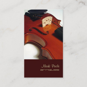 PixDezines violin/diy colour Business Card