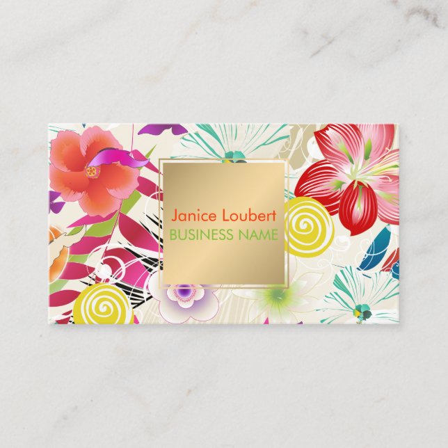 PixDezines Wailea/DIY background Business Card (Front)