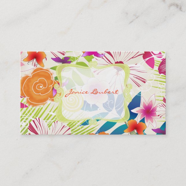 PixDezines wailea/diy background Business Card (Front)