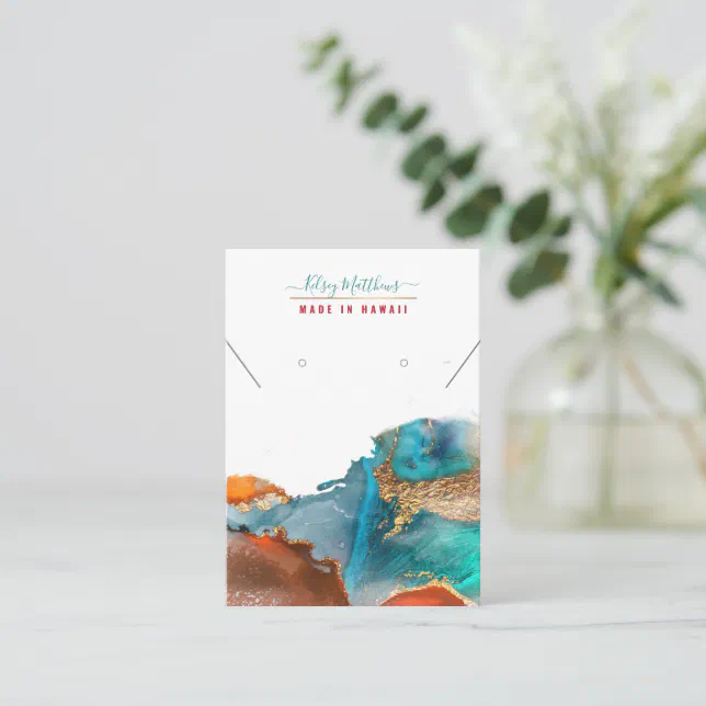 PixDezines Watercolor Abstract Galaxy Jewellery Business Card | Zazzle