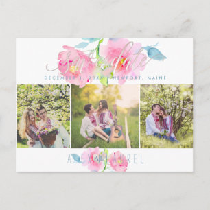 PixDezines Watercolor Flowers, Garden Roses Postcard