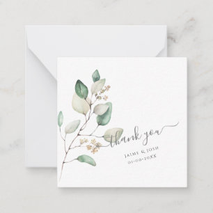 PixDezines Watercolor Gum Eucalyptus Note Card