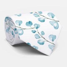 PixDezines Watercolor Mediterranean Blu Eucalyptus