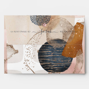 PixDezines Watercolor Modern Abstract Shapes Envel Envelope