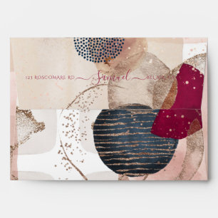 PixDezines Watercolor Modern Abstract Shapes Envel Envelope