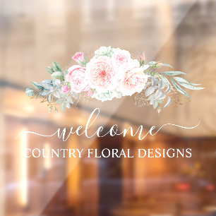 PixDezines Watercolor Peonies Eucalyptus Window Cl