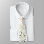 PixDezines Watercolor Roses Blush Cream  Tie<br><div class="desc">PixDezines floral watercolor neck tie,  cream and blush pink roses.  The design is an editable tiled image.  Most of our designs come with DIY background colour.

 Copyright © 2011-2021 PixDezines™.</div>