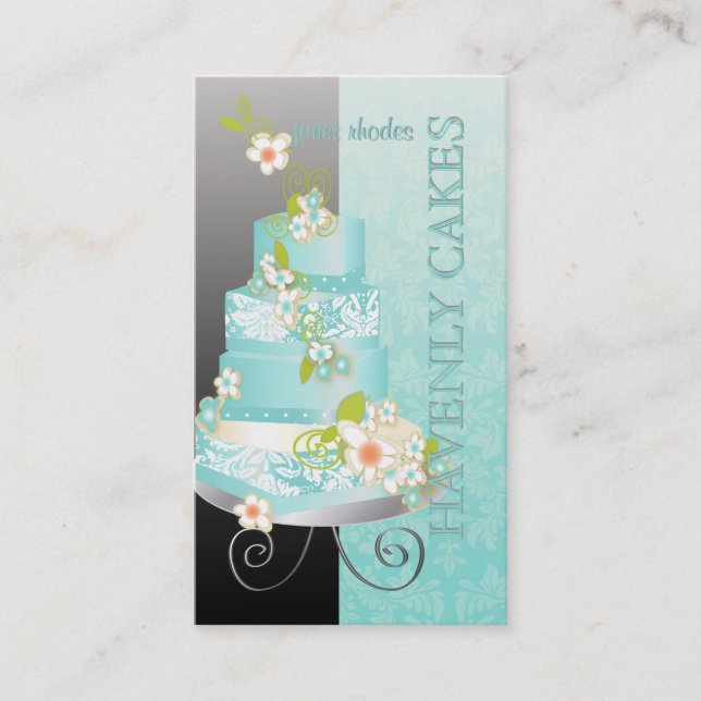 PixDezines wedding cake/Bakery/pâtisserie Business Card (Front)