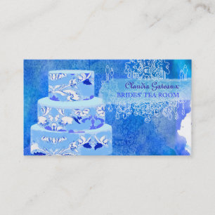 PixDezines wedding cakes/watercolor affects Business Card