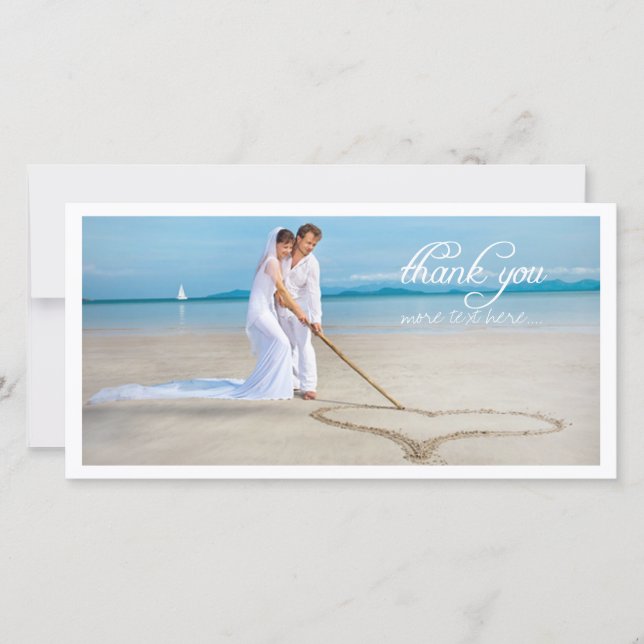 PixDezines wedding photo thank you (Front)