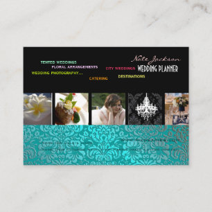 PixDezines wedding planners/diy colours+fonts Business Card