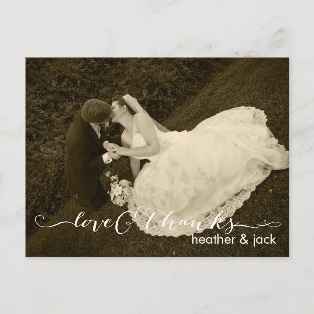 PixDezines Wedding Thank You Postcard (Front)