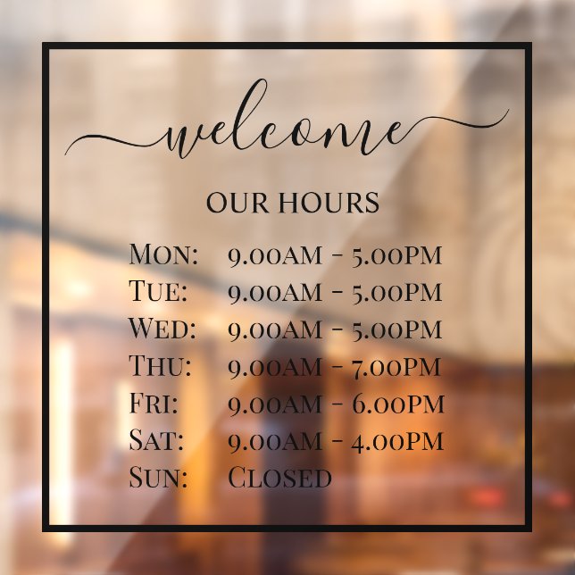 PixDezines Welcome Business Hours (Sheet 2)