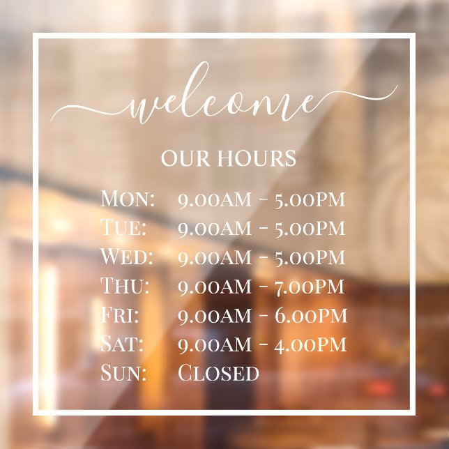 PixDezines Welcome Business Hours DIY Colours (Sheet 2)