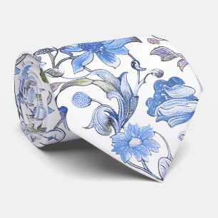 PixDezines William Morris Cornflower Blue DIY Tie