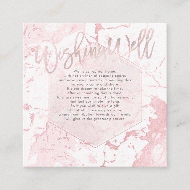 PixDezines Wishing Well/Marble /Blush Enclosure Card (Front)