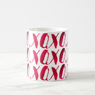 PixDezines xoxo/Red Raspberry/DIY background Coffee Mug