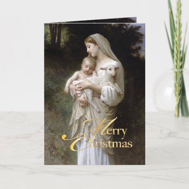 PixDezinves L'innocence by Bougeureau painting Holiday Card (Front)