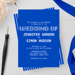 Pixed "Wedding Of" Wedding Invitation