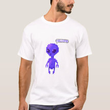 Pixel Alien Welcome Gamer