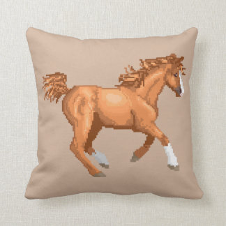 Pixel Arabian Horse Pillow