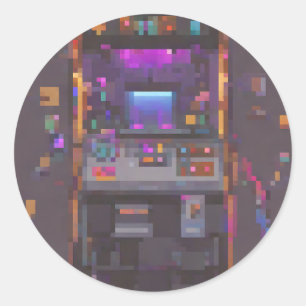 Pixel Arcade Console Controller Gamer Sticker