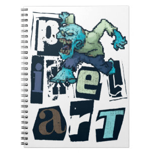 Pixel art and monster notebook