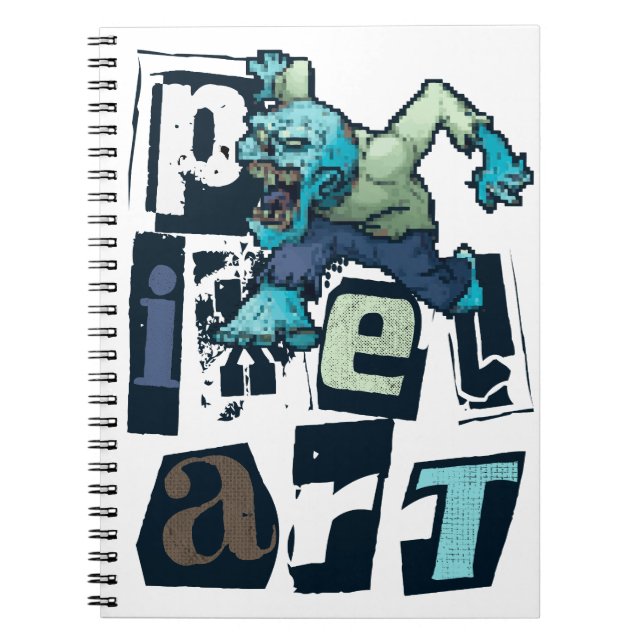 Pixel art and monster notebook (Front)