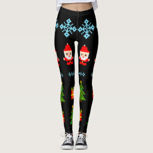 Pixel Art Christmas 2 Leggings