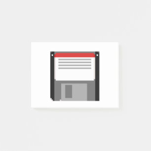 Pixel art floppy disc post-it notes